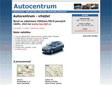 Tablet Screenshot of peugeot-centrum.cz
